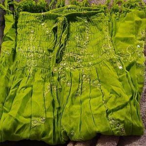 🥂🌟Lime green sun dress